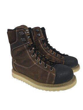 Dakota Men's 8'' 523 Steel Toe Steel Plate Ironworker Work Boot Brown Size 10.5M